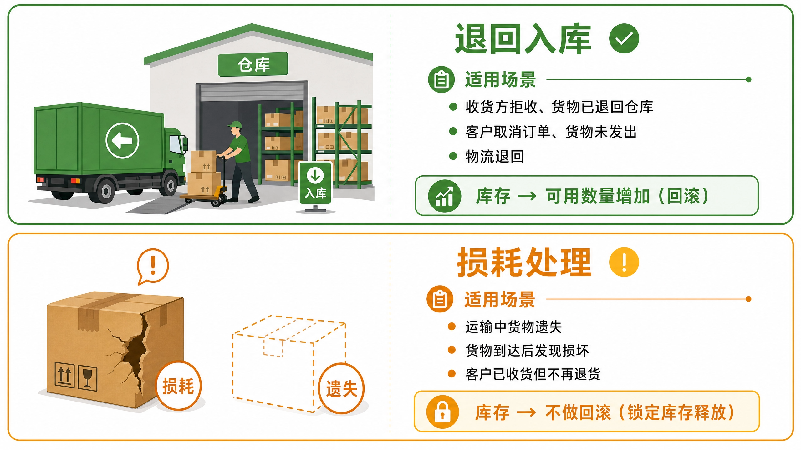 库存处理场景对比